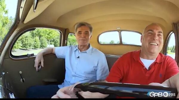 Jeff Hullinger with Wayne Pugh, a collector of Depression-era Fords. CONTRIBUTED