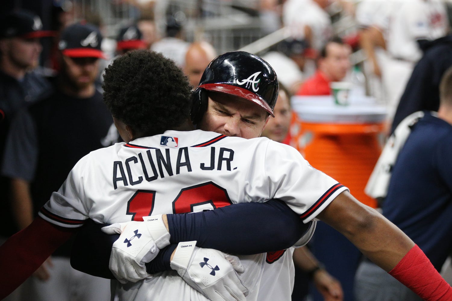 Photos: Acuna hits grand slam as Braves battle Dodgers in Game 3