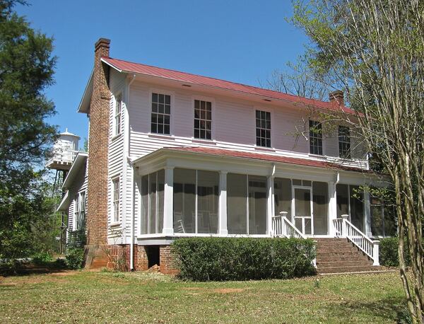 Front entrance to author Flannery O’Connor’s home at Andalusia in Milledgeville. Photo Credit: Suzanne Van Atten/AJC