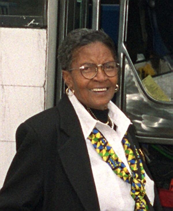 Dorothy Bolden in her later years. The Atlanta native was the founder of the National Domestic Workers’ Union of America, which was an advocacy group for housekeepers. She died in 2005 in her 80s. BILL TORPY / BTORPY@AJC.COM