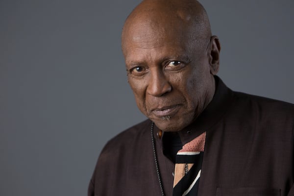 FILE - Louis Gossett Jr. poses for a portrait in New York to promote the release of "Roots: The Complete Original Series" on Bu-ray on May 11, 2016. (Photo by Amy Sussman/Invision/AP, File)