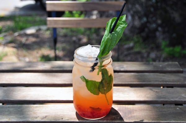 Gilly Brew Bar in Stone Mountain uses a strawberry shrub to sweeten one of its spring elixirs, which features a floral jasmine green tea. CONTRIBUTED BY KRIS MARTINS