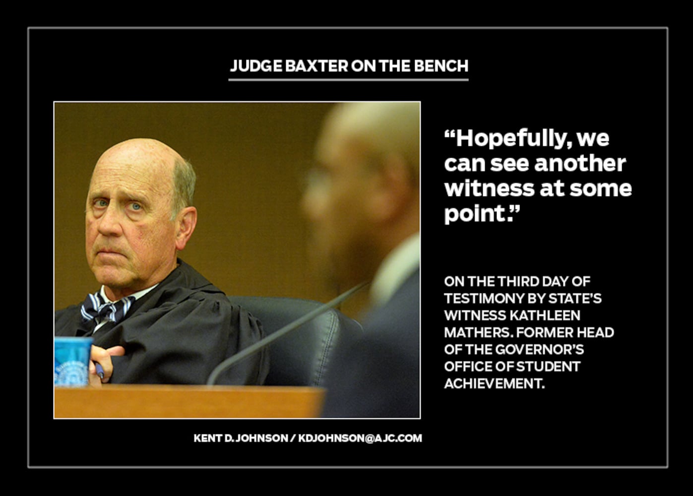 Judge Baxter on the bench