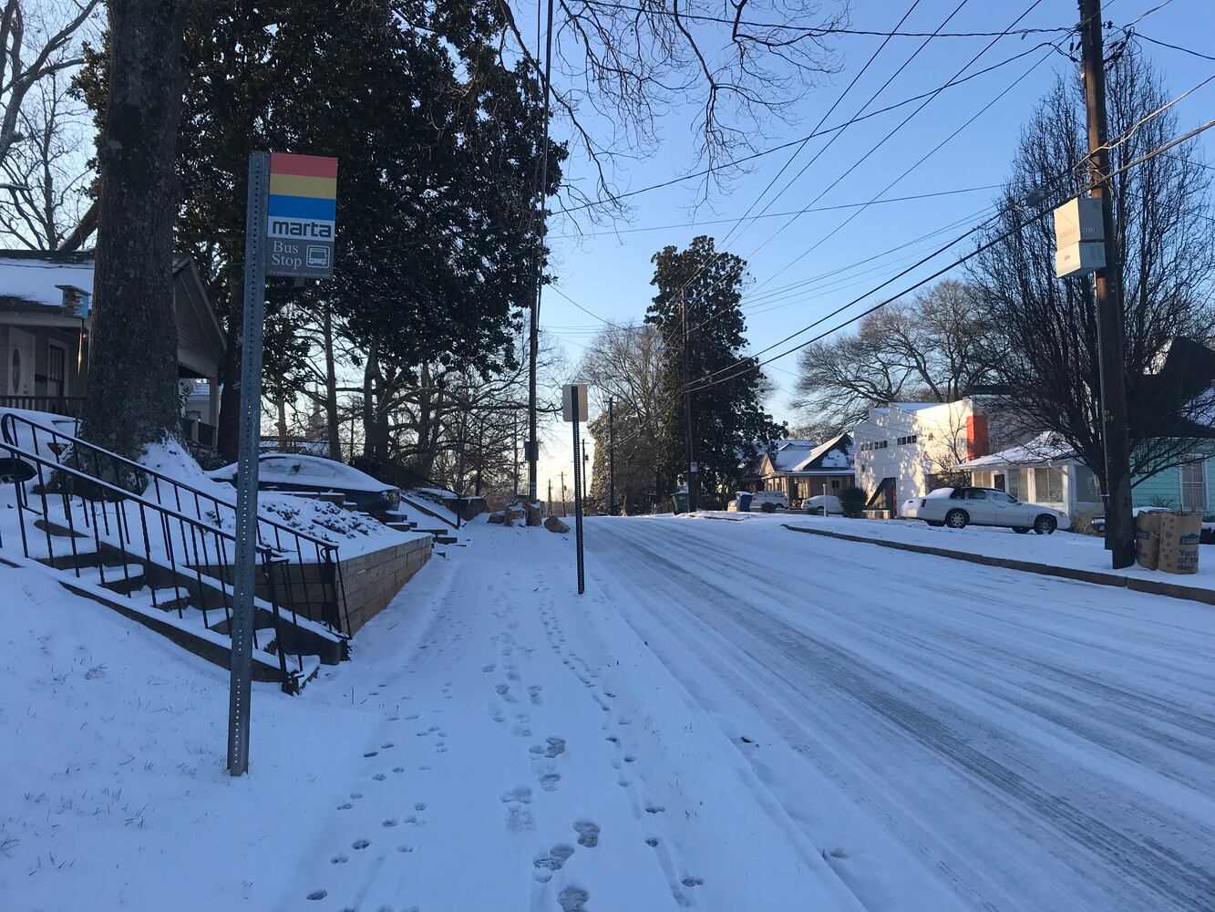 Photos: Frigid cold and snow move in to metro Atlanta