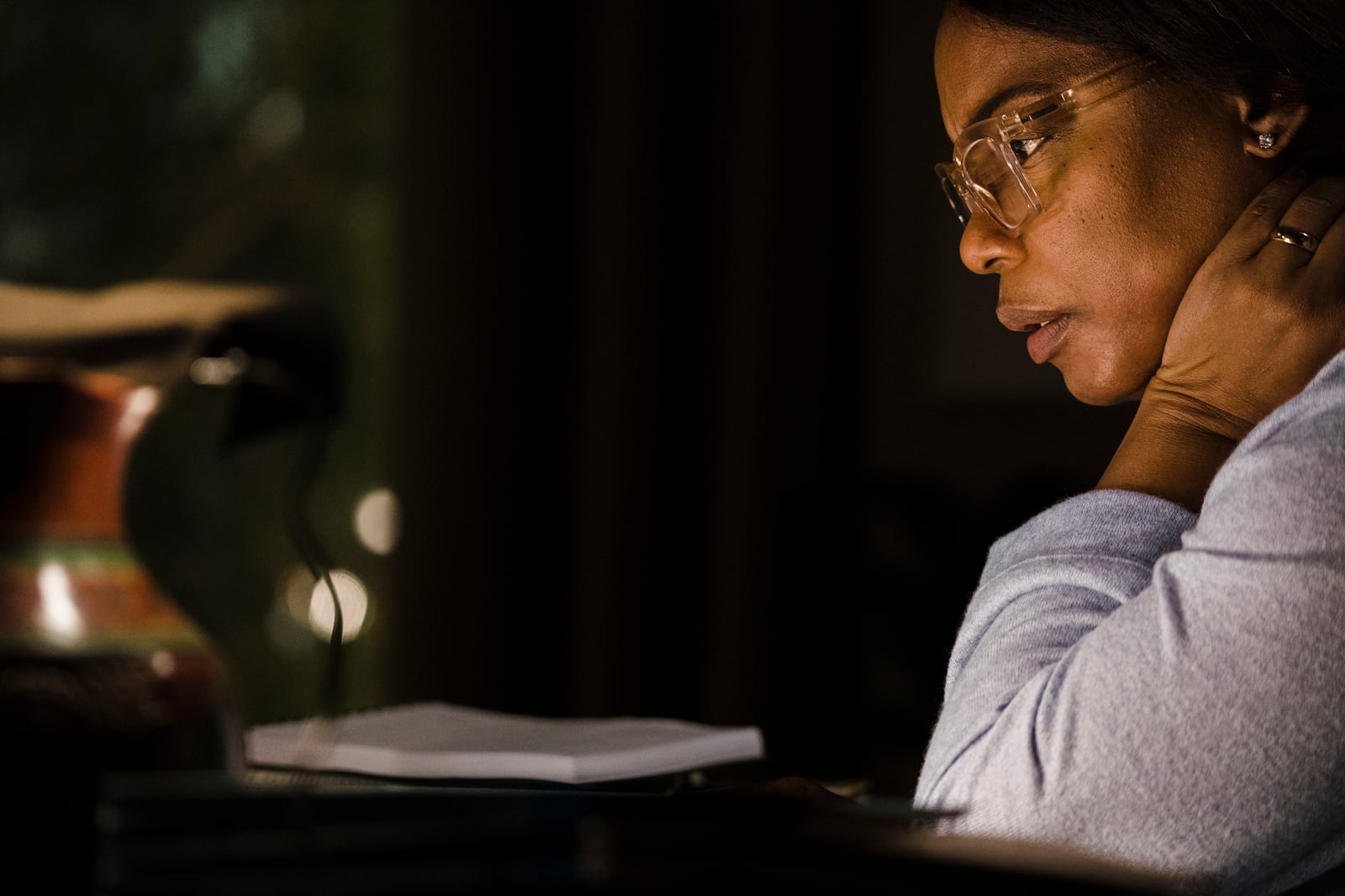 Aunjanue Ellis-Taylor stars as Isabel Wilkerson in the Ava Duvernay-directed "Origin." The film hits theaters on Jan. 19, 2023.  Photo credit: Atsushi Nishijima, Courtesy of Neon