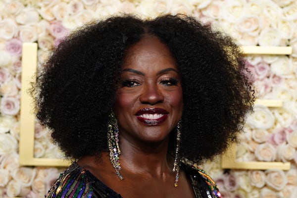 Viola Davis arrives at the 82nd Golden Globes on Sunday, Jan. 5, 2025, at the Beverly Hilton in Beverly Hills, Calif. (Photo by Jordan Strauss/Invision/AP)