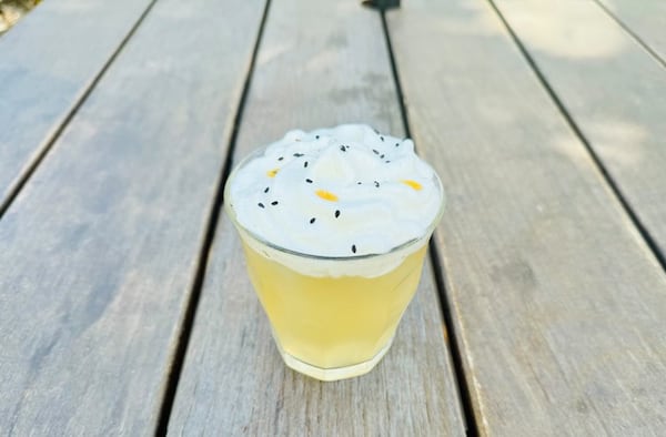 The Goma’retto Sour is a Japanese-influenced, updated amaretto sour at East Atlanta's OK Yaki. (Courtesy of Anton Dang)