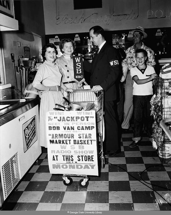 Bob Van Camp in 1953 at a WSB radio promotion. LANE BROTHERS