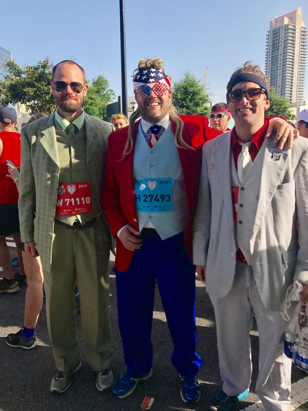 Adam Gray, Tim Miller and Bob Green of Atlanta represent Three Piece Suit Football. The three have a decade of Peachtree experience between them.