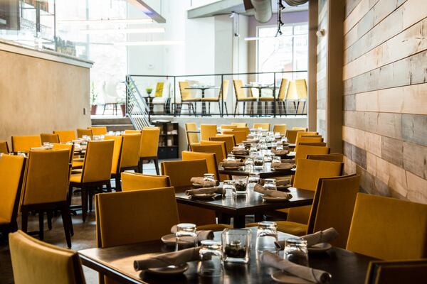 This is the interior dining area of the new Inman Park restaurant Amara. CONTRIBUTED BY MIA YAKEL