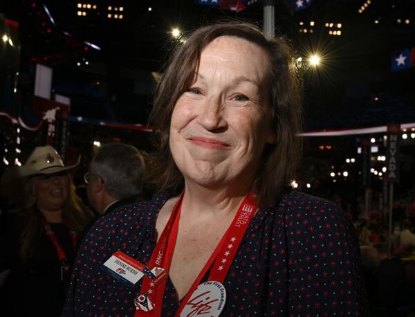 Denise Burns, a first-time delegate to the Republican National Convention from Ringgold, said JD Vance, the party's nominee for vice president, was her favorite speaker during the four-day gala in Milwaukee. (Hyosub Shin / AJC)