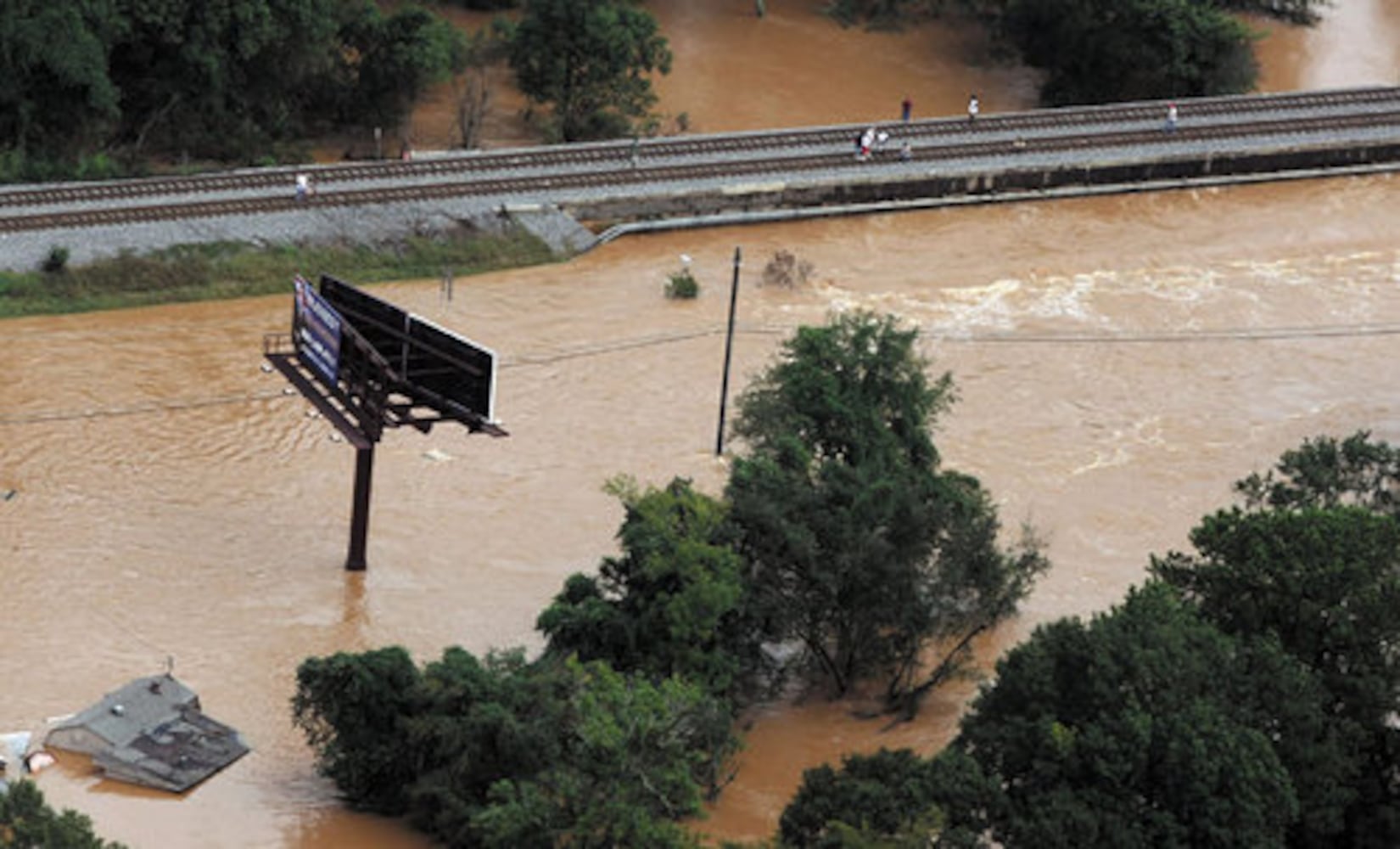 Atlanta flooding: Aerial photos