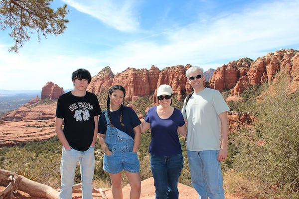 Tom and Debbie Crittenden and their children, Mark and Lexy, are shown on a 2018 spring break trip to the Grand Canyon. CONTRIBUTED