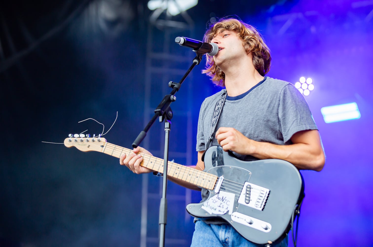 Atlanta, Ga: Arcy Drive open up Sunday on the Ponce de Leon stage. Photo taken May 5, 2024 at Central Park, Old 4th Ward. (RYAN FLEISHER FOR THE ATLANTA JOURNAL-CONSTITUTION)