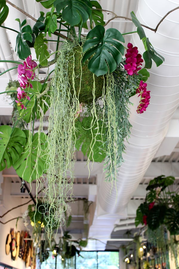 A botanical installation at the Cape Restaurant & Beach Bar. / Courtesy of the Cape Restaurant & Beach Bar