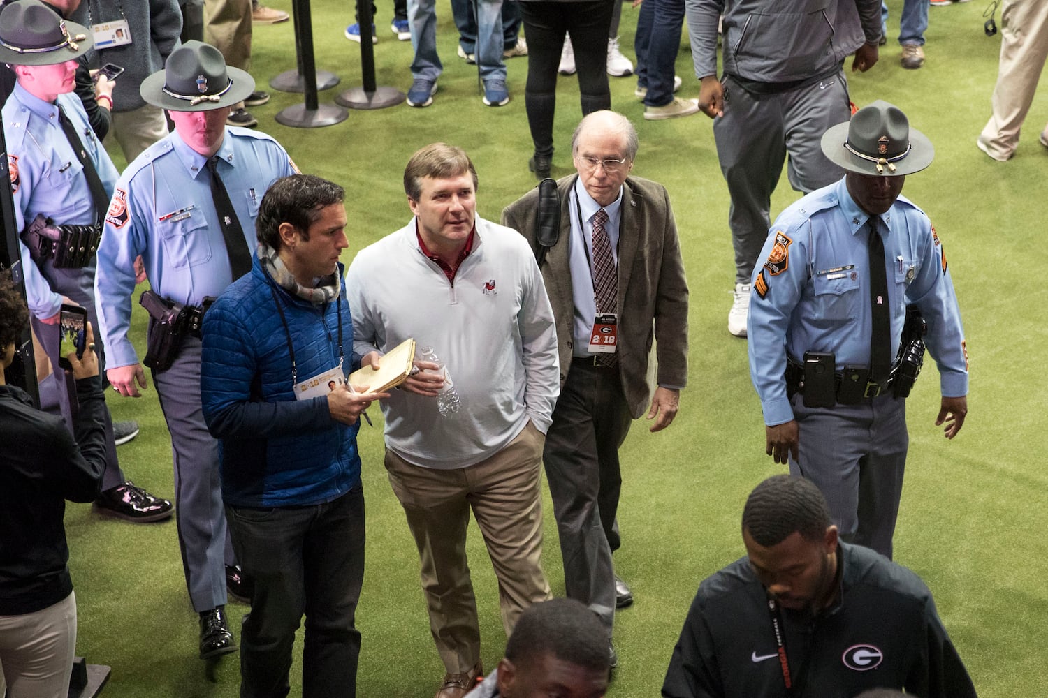 Photos: Bulldogs meet the press during Media Day at Philips Arena