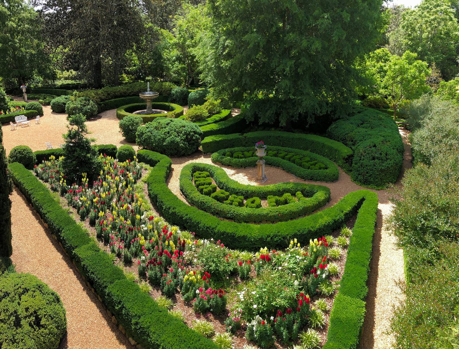 Hills & Dales Estate may be best-known for its 13,000-square-foot Neel Reid designed home and formal boxwood parterres, but the month of May brings interesting and colorful flowers to one of the best preserved 19th century gardens in the country. Contributed by Christy Gresley/Hills & Dales Estate