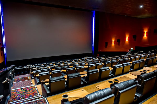 Premium seating awaits patrons at one of the 12 theaters inside Regal Cinemas.