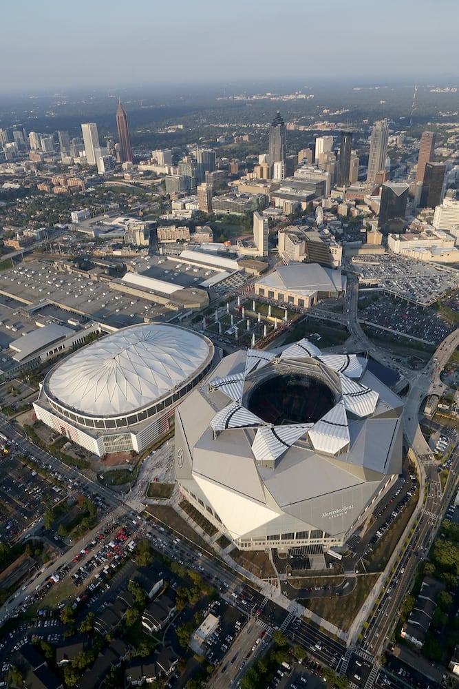 Photos: The view above the Falcons’ Mercedes-Benz Stadium