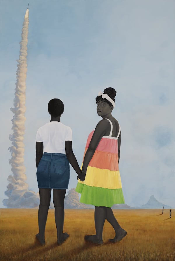 “Planes, rockets, and the spaces in between” (2018). Courtesy the artist and Monique Meloche Gallery, Chicago