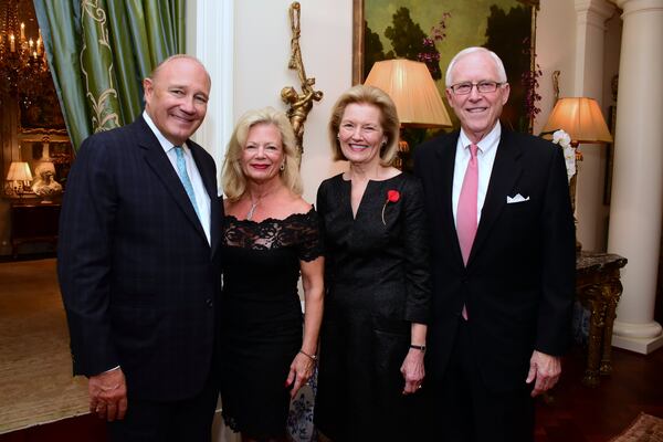 Shepherd Center patron party hosts Melody and Joe Thomas with honorary chairs Sandra and Larry Prince. Photo: Jim Fitts