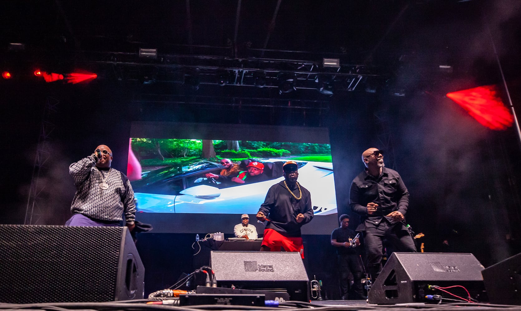 Goodie Mob with Cee Lo Green  joined Atlanta rap icon Big Boi as he played the final show of the "Big Night Out" concert series at Centennial Olympic Park on Oct. 25, 2020.