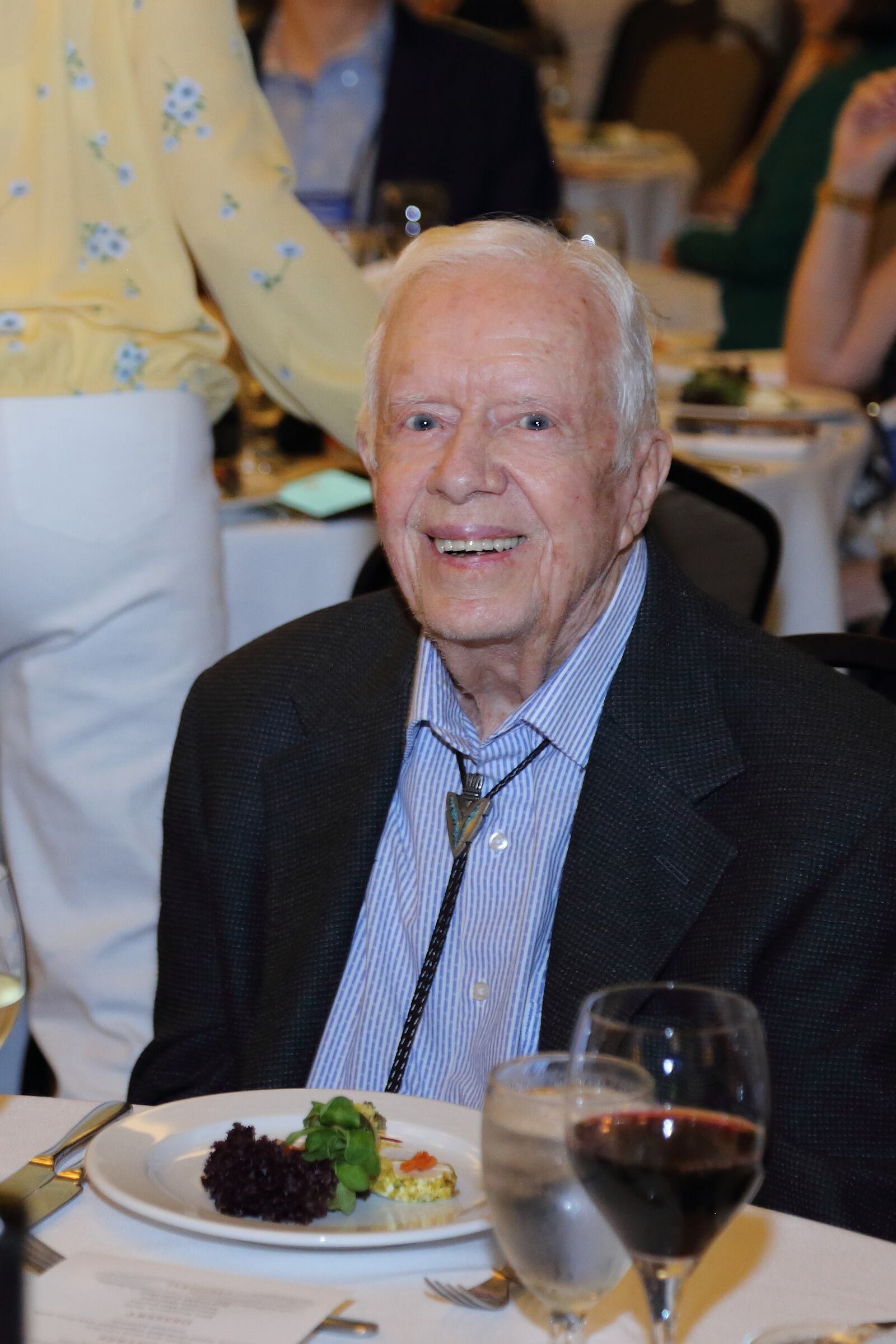 President Jimmy Carter at his annual auction, which is part of The Carter Center Weekend. The auction raised more than $4 million toward his efforts in global peace and healthcare.