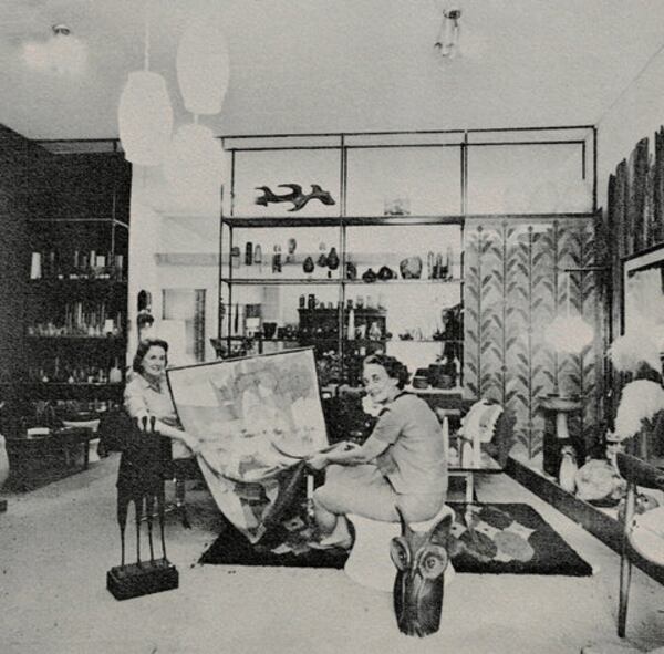 Founder Blanche Reeves (right) in the Signature Shop and Gallery in 1965. Carr McCuiston/Signature Gallery