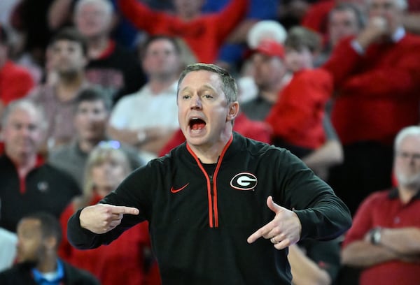 Georgia head coach Mike White shouts during a recent upset win over Florida.