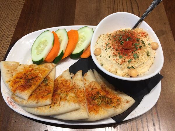 The hummus is a nice starter at Mulavi in Midtown. CONTRIBUTED BY WENDELL BROCK