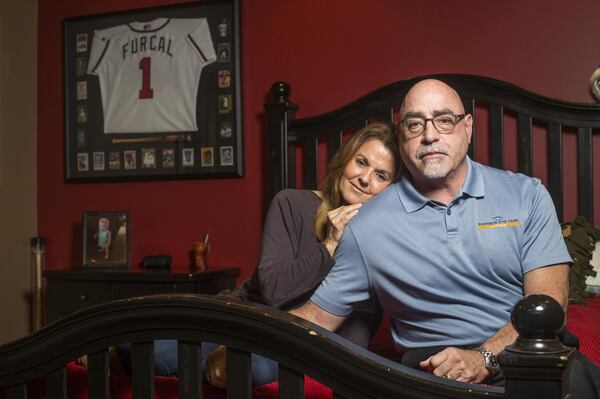 Tane and Michael Shannon speak about their son, Michael Willard “Mick” Shannon II, while sitting on his bed at their Hall County home. Mick, 26, lost his fight with addiction when he overdosed on a batch of heroin that was laced with fentanyl. He passed away May 2017. ALYSSA POINTER/ALYSSA.POINTER@AJC.COM