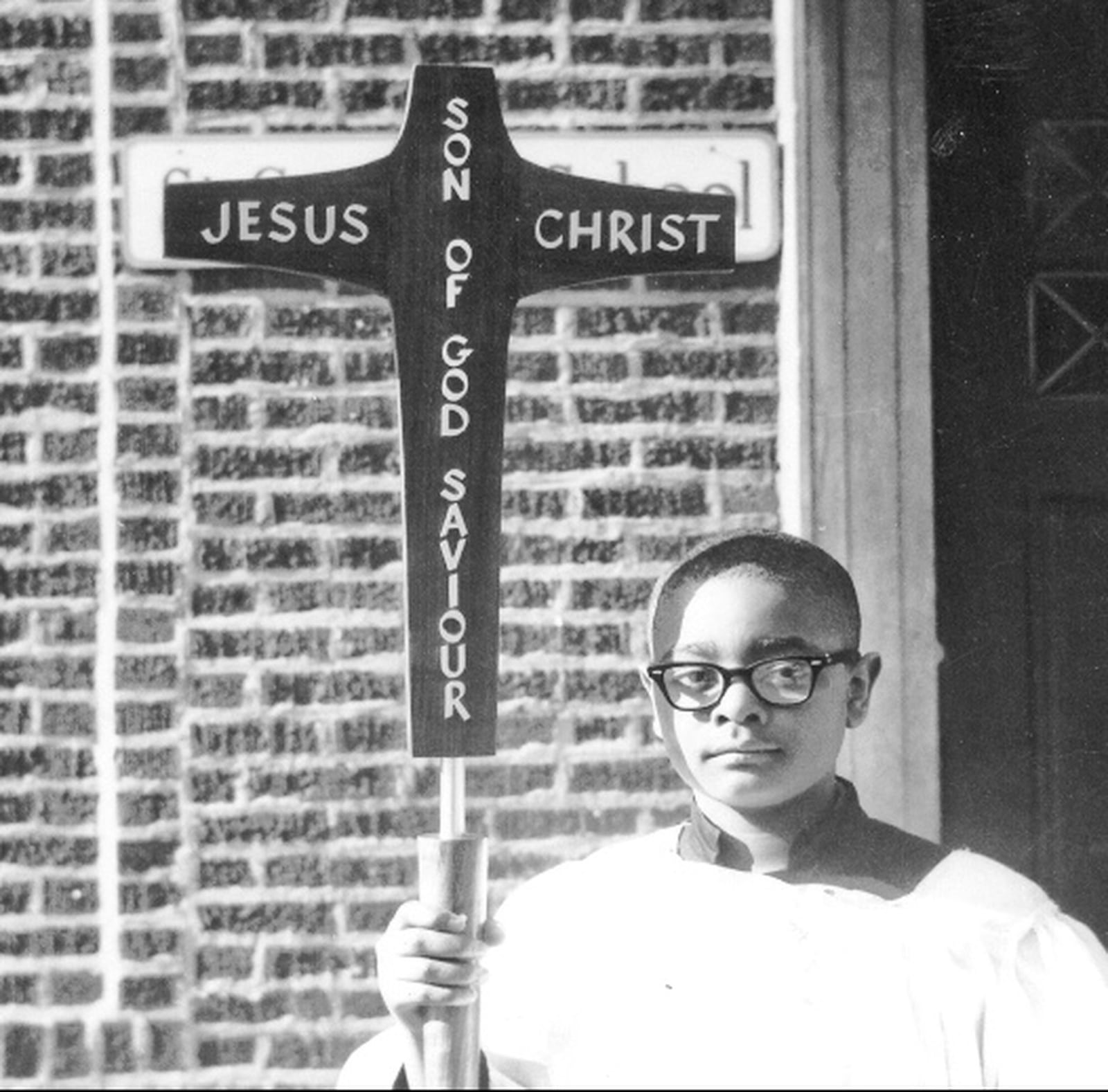 Wilton Gregory, age 12, as an altar boy at St. Carthage Catholic Church in Chicago. He had converted a year earlier. 