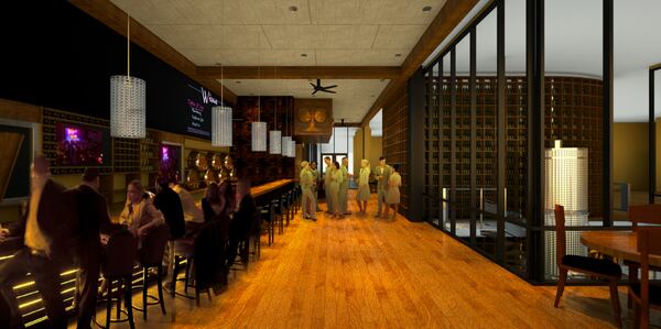 A rendering of the City Winery dining room. Image courtesy of City Winery.