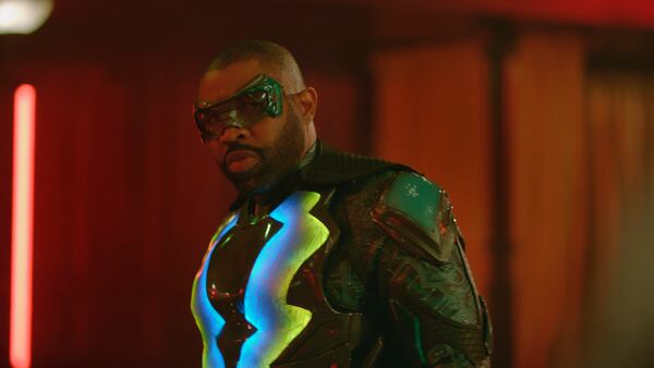 Black Lightning -- "The Book of Rebellion: Chapter One: Exodus" -- Image BLK208a_0005b.jpg -- Pictured: Cress Williams as Black Lightning -- Photo: The CW -- © 2018 The CW Network, LLC. All rights reserve