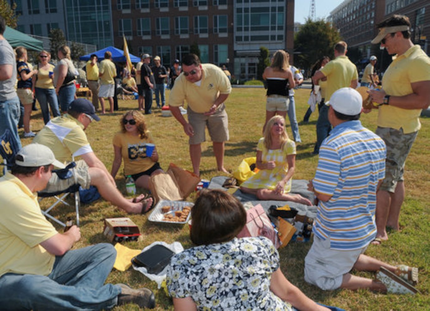 Tailgating in Black and Gold