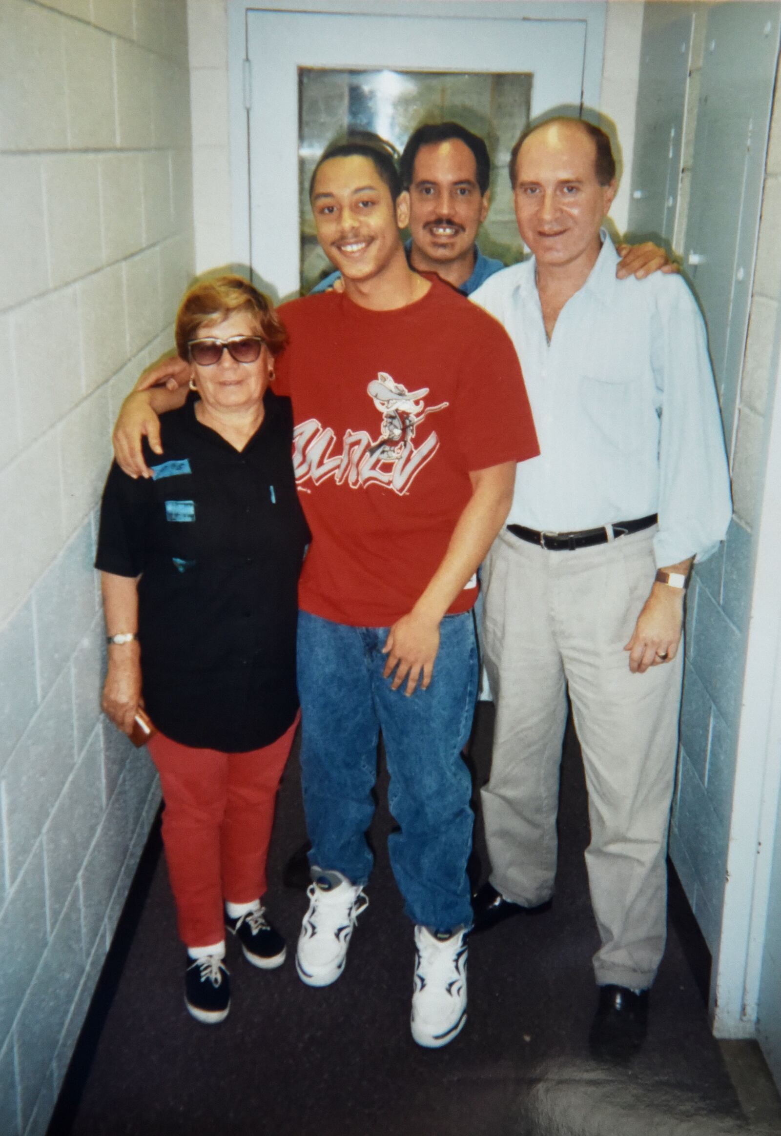 Raymond Santana (second from left) with his grandparents and father. On December 19, 2002, on the recommendation of the Manhattan District Attorney, the convictions of the five men were overturned. Raymond Santana spent five years in prison for a crime he did not commit. HYOSUB SHIN / HSHIN@AJC.COM