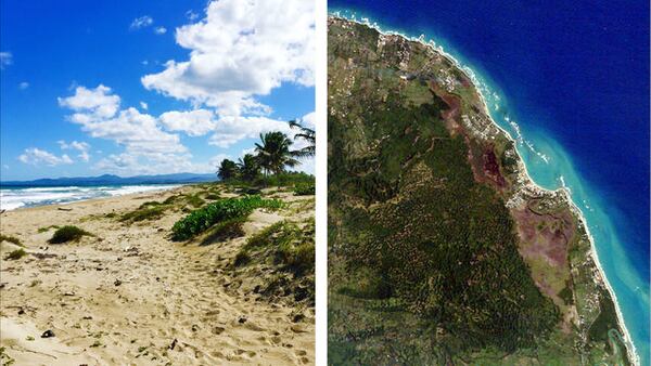 Cabarete, a town on the northern Atlantic coast of the Dominican Republic, is known for its beautiful beaches. The town, seen at right from space, is where American teacher Patricia “Patty” Anton, 63, was found slain in her apartment Nov. 12, 2019.