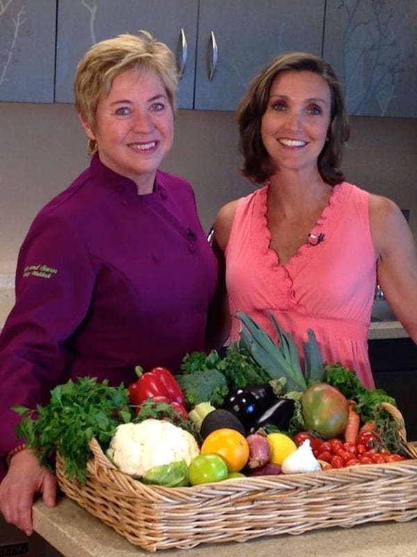 Food is an integral part of programming at the Chapman center, which offers individual nutrition consultations from dietitian Shayna Komar (right) as well as cooking classes. Chef Nancy Waldeck (left) has been teaching classes at the Atlanta center since she was diagnosed with cancer 10 years ago. Photo: Piedmont Healthcare