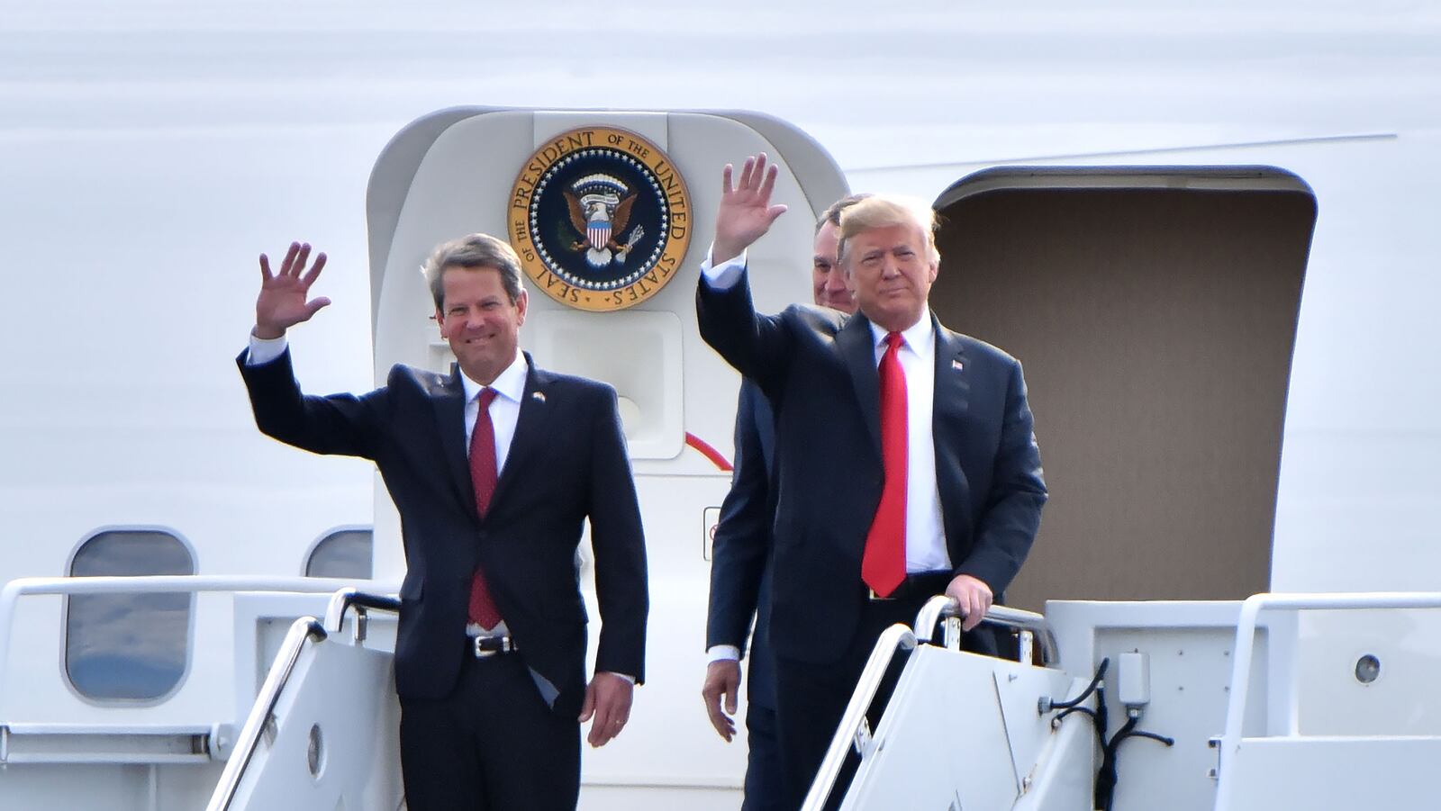 Brian Kemp, left, and former President Donald Trump were once close allies, especially after Trump endorsed Kemp in the 2018 GOP primary that carried him to the governorship. But they had a break after the 2020 election, when Kemp resisted efforts by Trump and his allies to overturn the results of the presidential election. HYOSUB SHIN / HSHIN@AJC.COM