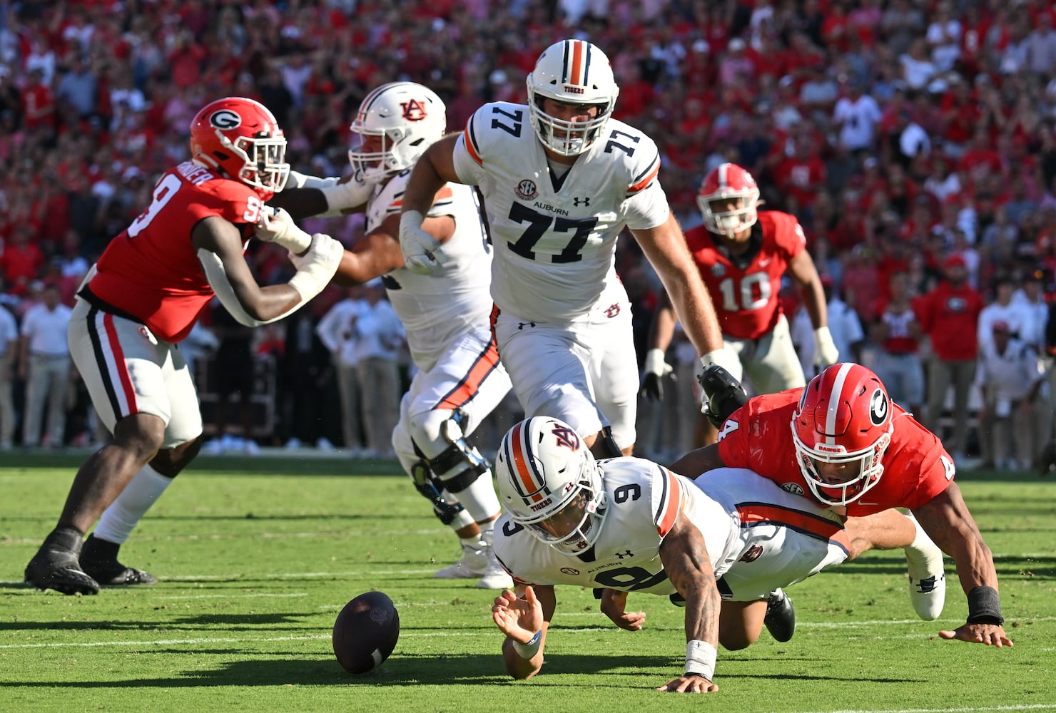 Georgia vs Auburn football