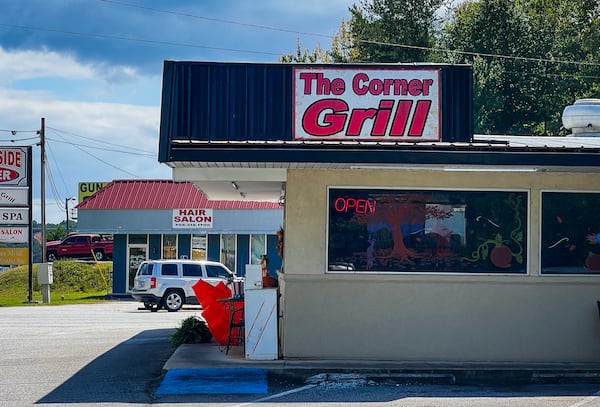 The lunch menu at the Corner Grill in Cleveland includes a long list of sandwiches, burgers and hot dogs, plus a whiteboard is covered in daily specials. (Henri Hollis/henri.hollis@ajc.com)