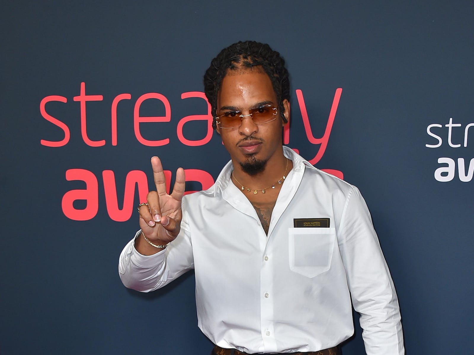 Keith Lee arrives at the Streamy Awards on Sunday, Aug. 27, 2023, at the Fairmont Century Plaza Hotel in Los Angeles. (Jordan Strauss/Invision/AP 2023)