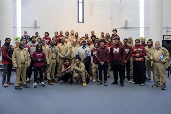 Rodney Jabar Walker, a visiting assistant professor of Social Justice Leadership, teaches at both Morehouse and FCI Atlanta. His activity within the program has allowed him to take dozens of students to Federal Correctional Institution, Atlanta. (Courtesy of Emani Rashad Saucier / Andrew Young Center's Higher Education in Prisons Program)