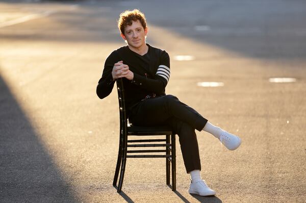 Actor Ethan Slater poses for a portrait on Friday, Nov. 8, 2024, at Universal Studios in Universal City, Calif. (AP Photo/Chris Pizzello)