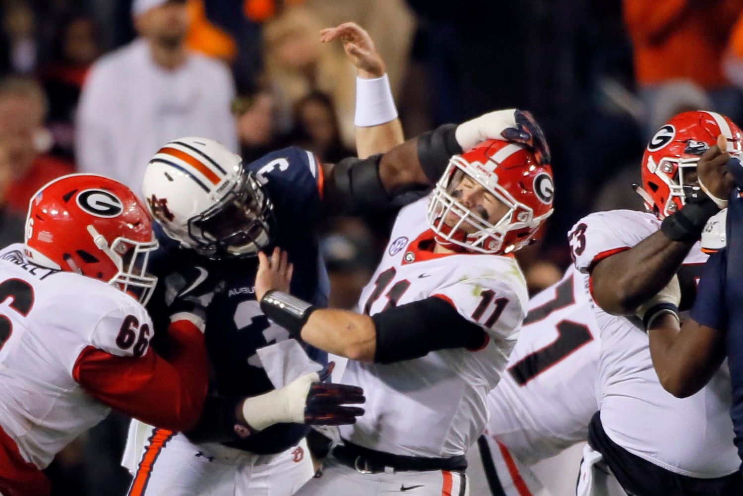 Photos: Bulldogs are crushed by Auburn