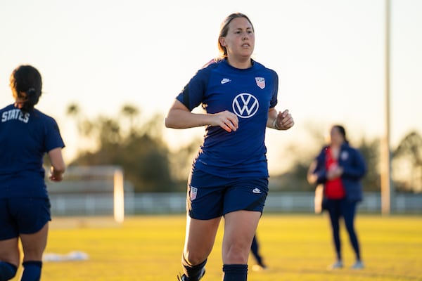 Ashley Derrington, who grew up in Alpharetta, is a midfielder for the U.S. Women's Deaf National team.