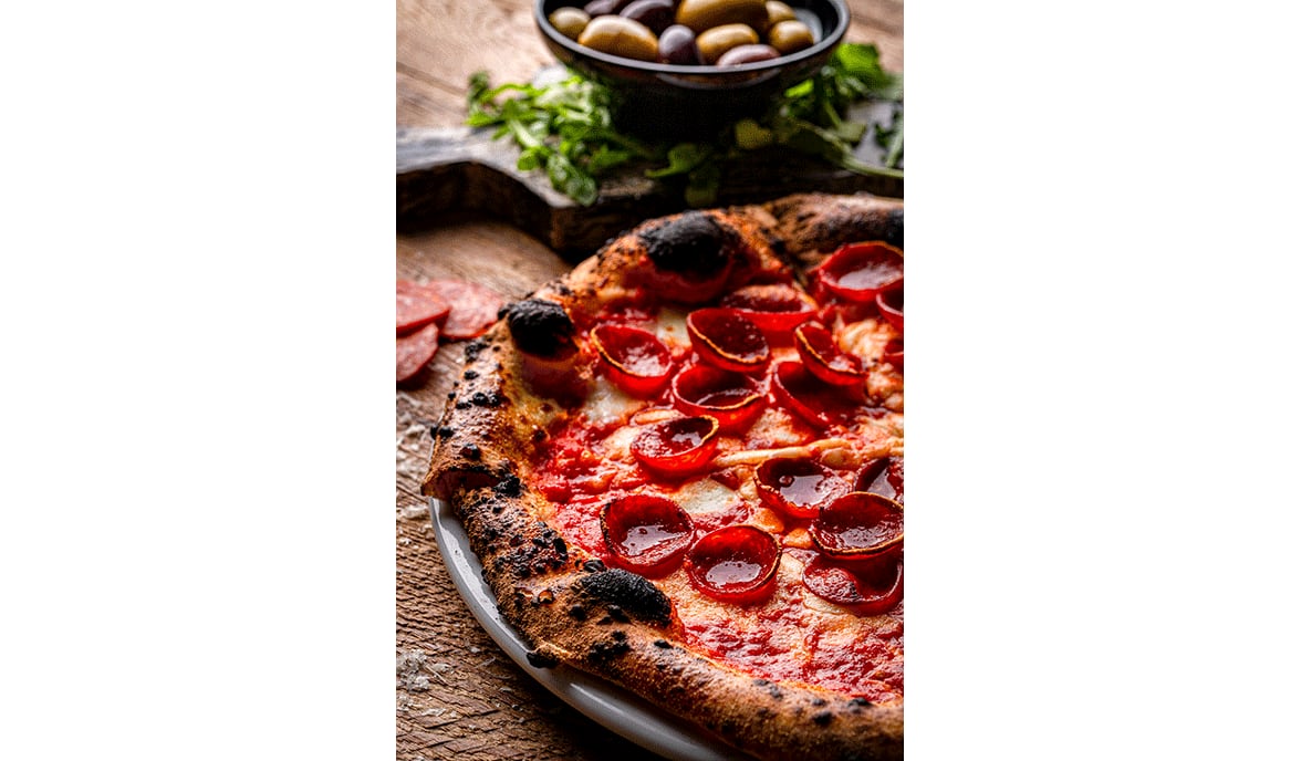 Pepperoni pizza from the menu of Sunnyside Pizzeria in Sandy Springs.