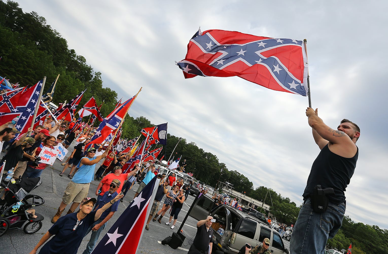 Confederate flag rally