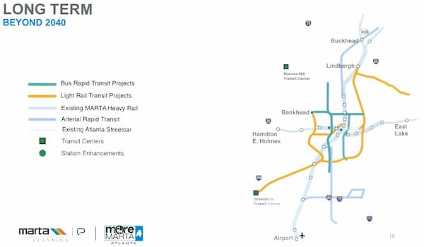 MARTA's long-term plans for expansion in the city of Atlanta.