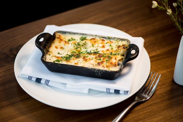  Cannelloni Pasta with wild mushrooms and tallegio cream. Photo credit- Mia Yakel.